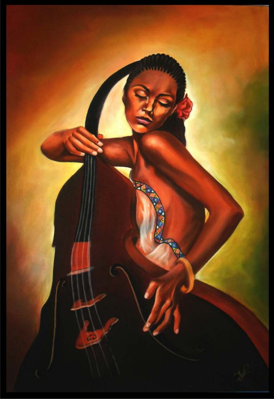 painting - passion for music